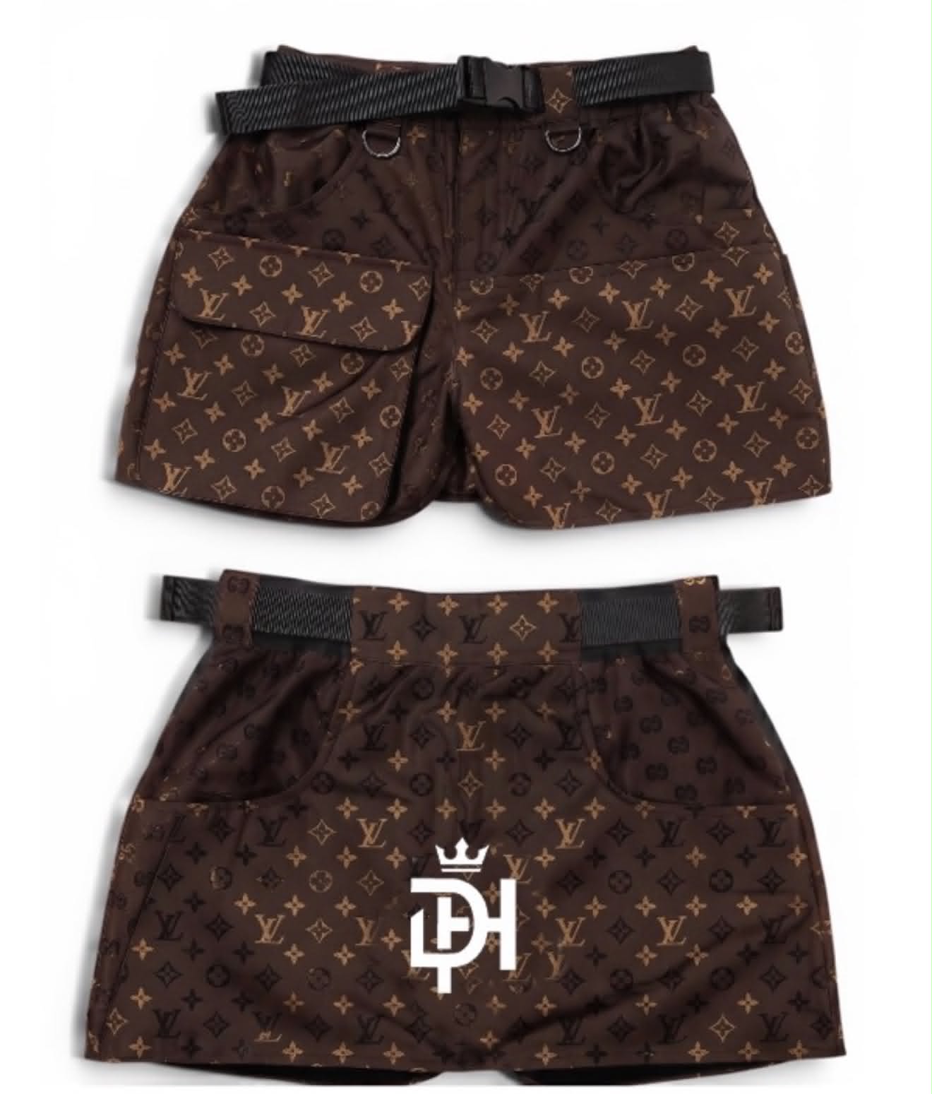 LV Brown Printed Kilt